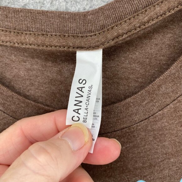 Bluebird Cafe Shirt Womens Small Brown Bella + Canvas Nashville Short Sleeve Tee - Picture 6 of 11